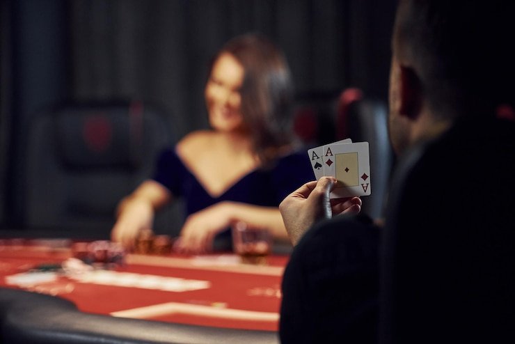 SA Gaming live blackjack table broadcast on situs agen108 showing dealer, player seats, and chat panel